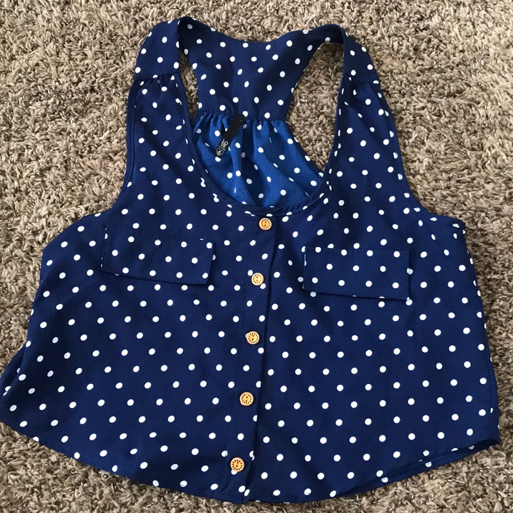 Polka dot blouse